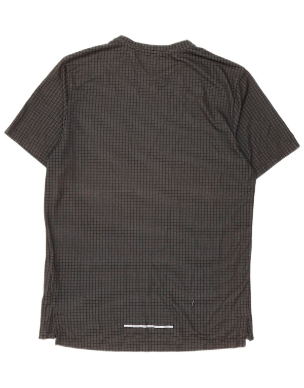 Ανδρικό T-Shirt Nike Dri Fit Top Medium Grey Geometric Polyester