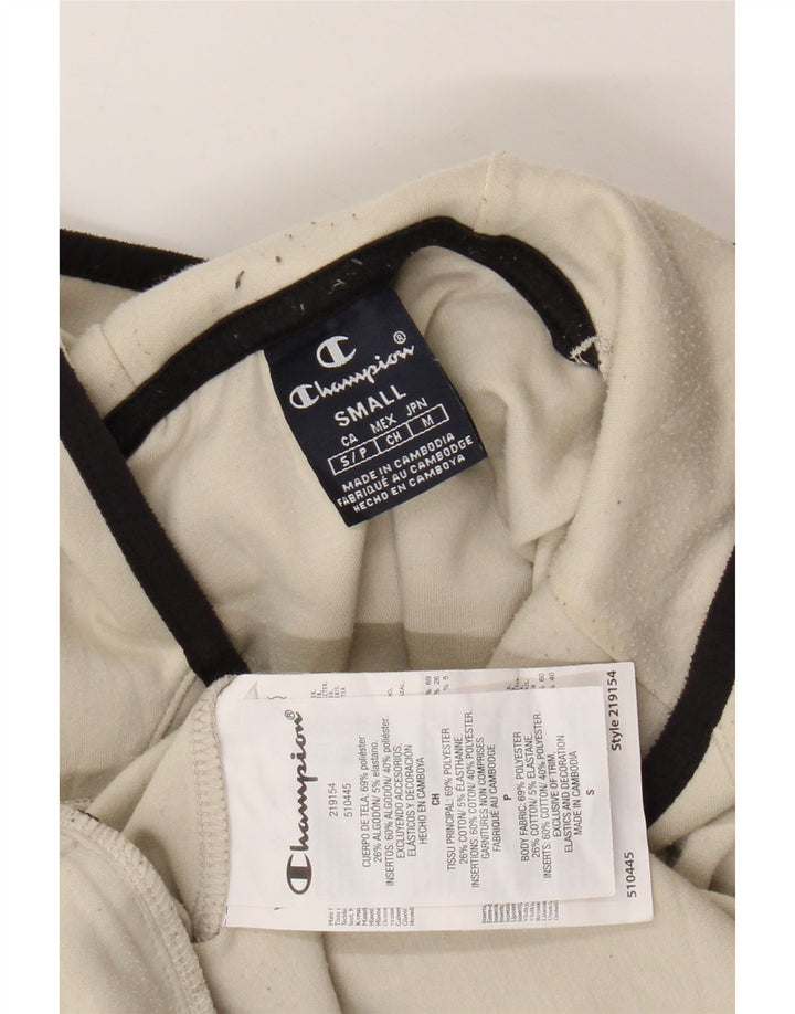 CHAMPION Ανδρικό μπλουζάκι με κουκούλα από βαμβακερό μικρό σε λευκό χρώμα