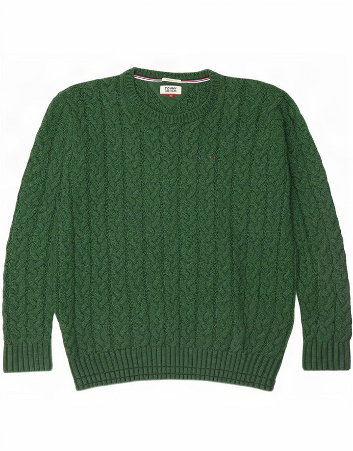 Ανδρικό πουλόβερ Tommy Hilfiger Regular Fit Crew Neck Jumper Μεσαίο πράσινο