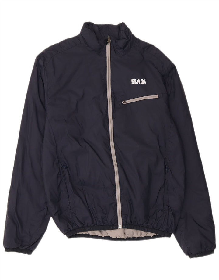 Slam Γυναικείο Bomber Jacket UK 16 Large Navy Blue Polyamide