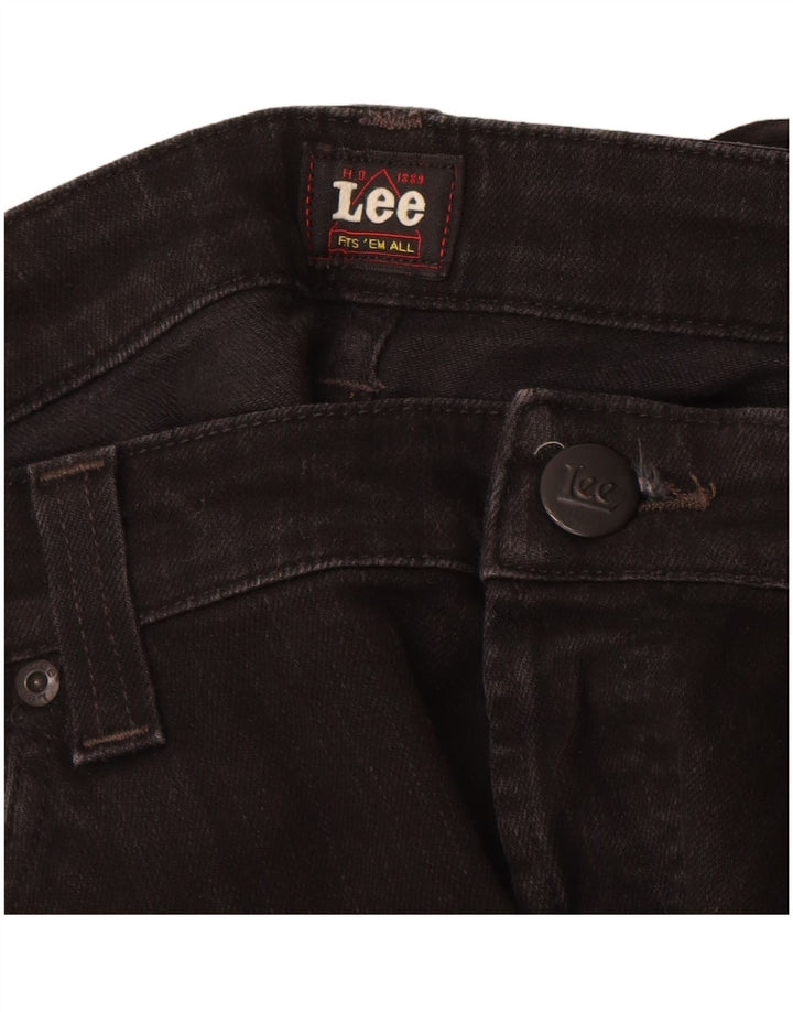 Lee Mens Powell Straight Jeans W38 L36 Μαύρο βαμβακερό
