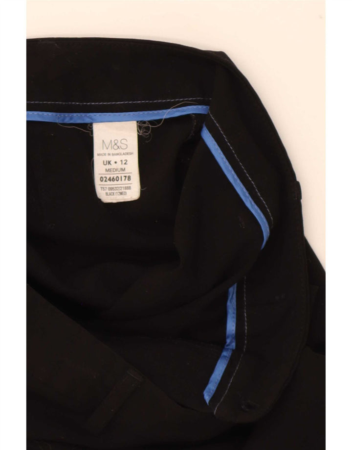 Marks & Spencer γυναικείο μποτάκι παντελόνι UK 12 Medium W32 L30 μαύρο