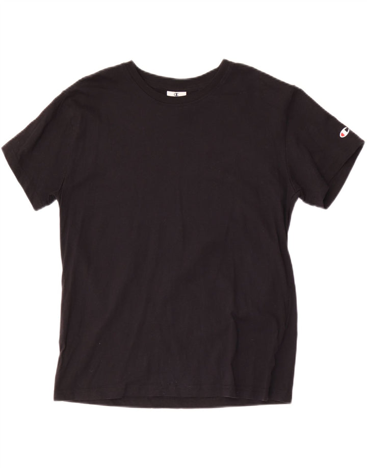 Champion Γυναικείο T-Shirt Top UK 12 Medium Black