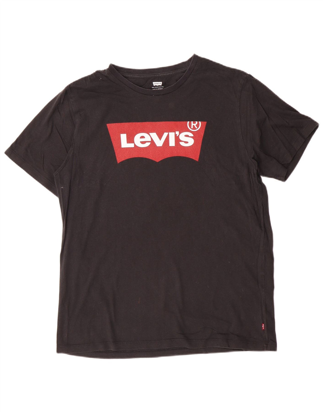 Ανδρικό γραφικό T-Shirt Levi's Top Μεσαίο μαύρο βαμβακερό