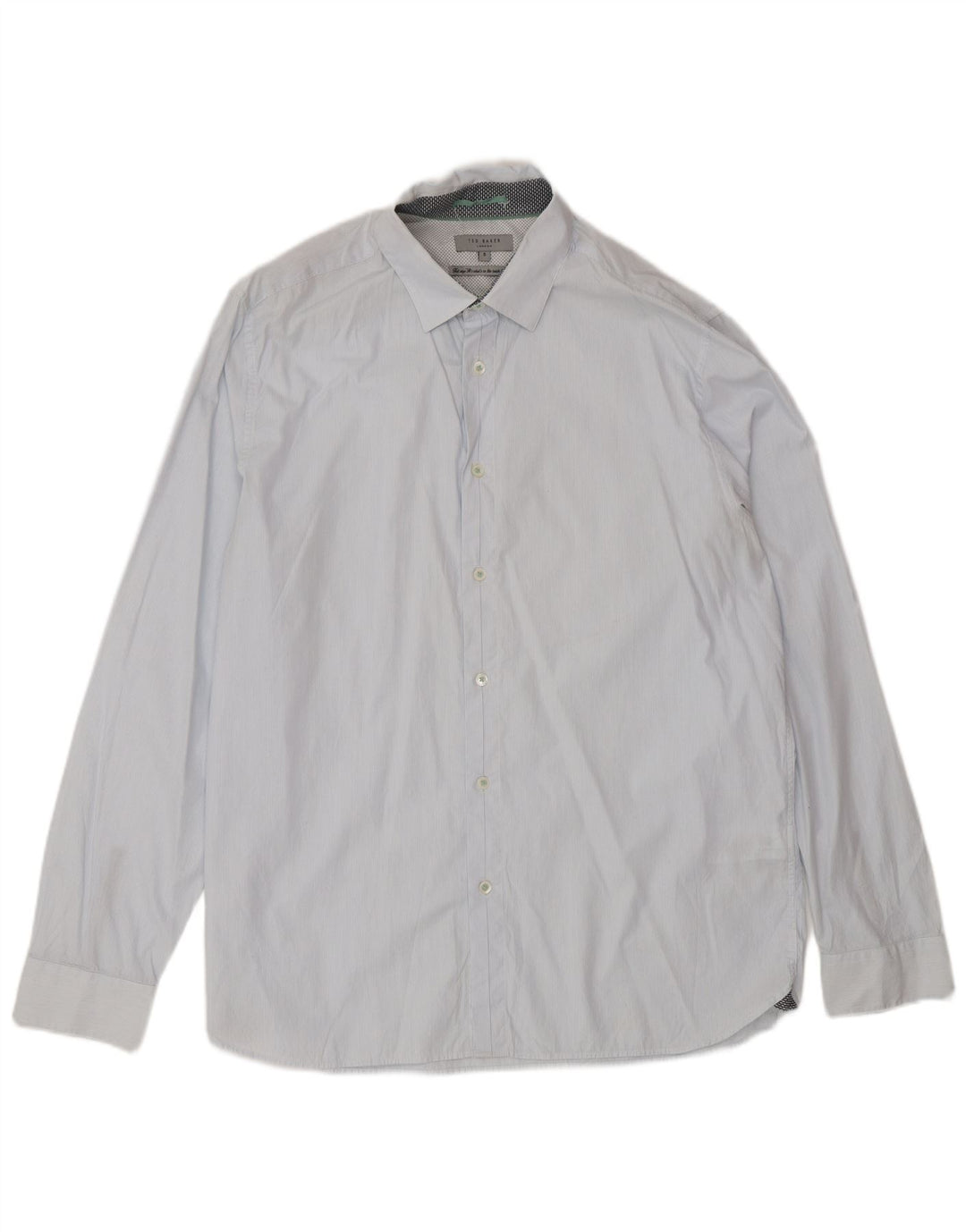 Ανδρικό πουκάμισο Ted Baker, νούμερο 5 XL, Μπλε βαμβακερό με ρίγες