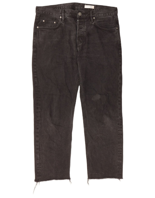 ALL SAINTS Ανδρικό Sid Straight Jeans W32 L26 Μαύρο βαμβακερό