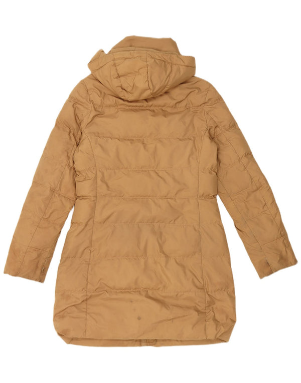 Tommy Hilfiger γυναικείο παλτό με κουκούλα UK 10 Small Brown Polyester