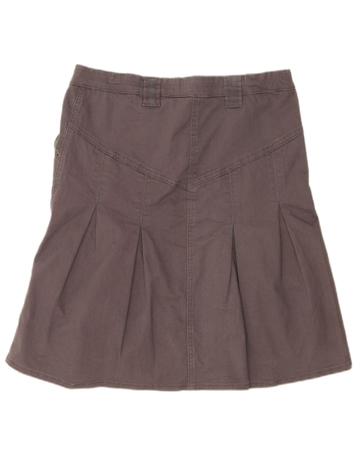 Γυναικεία φούστα Benetton A-Line Μικρή W32 Γκρι βαμβακερή