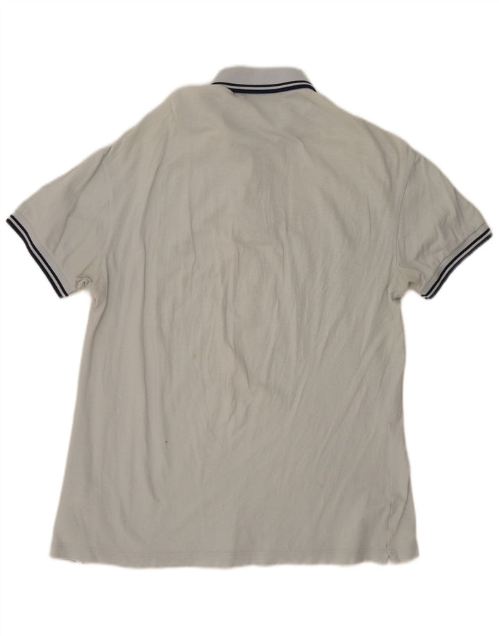 Fred Perry Ανδρικό πουκάμισο Polo Light and Stretch Βαμβακερό από μεσαίο ανοιχτό λευκό