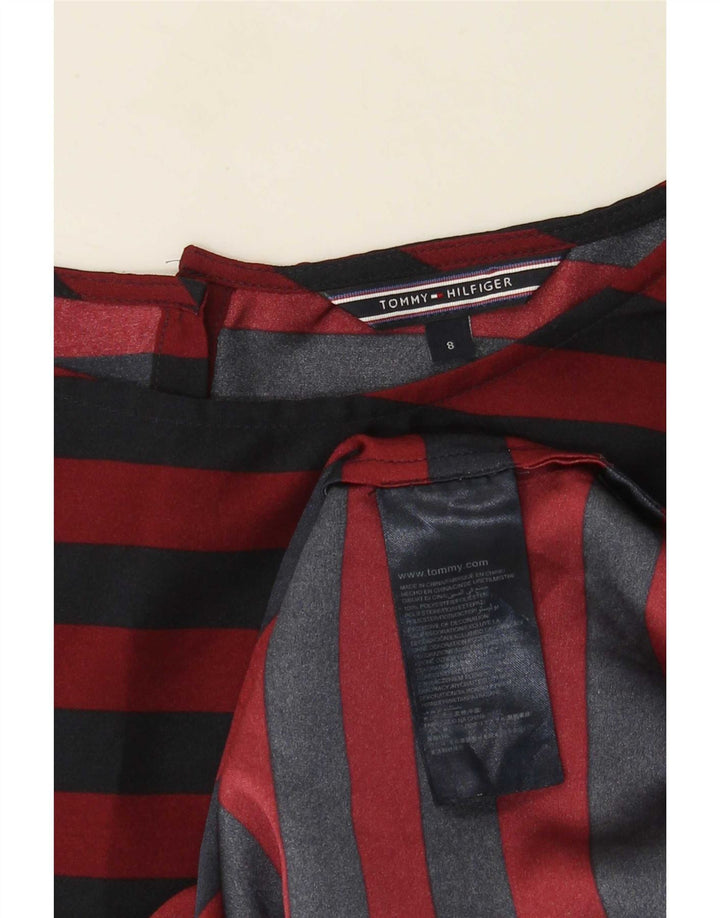 Tommy Hilfiger Γυναικεία Μπλούζα Τοπ US 8 μεσαίου κόκκινου ριγέ πολυεστέρα