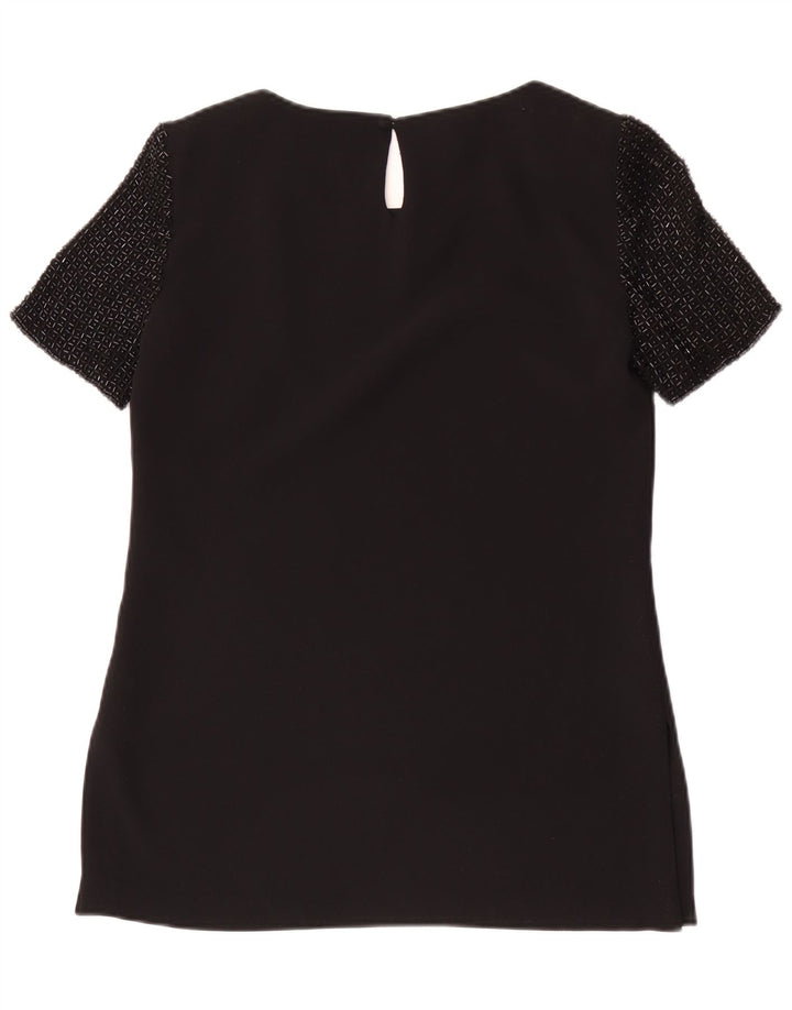 Luisa Spagnoli Γυναικεία Μπλούζα Τοπ UK 10 Small Black Polyester