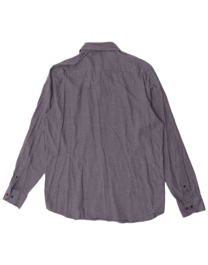 Ανδρικό πουκάμισο Massimo Dutti XL Blue Check Cotton