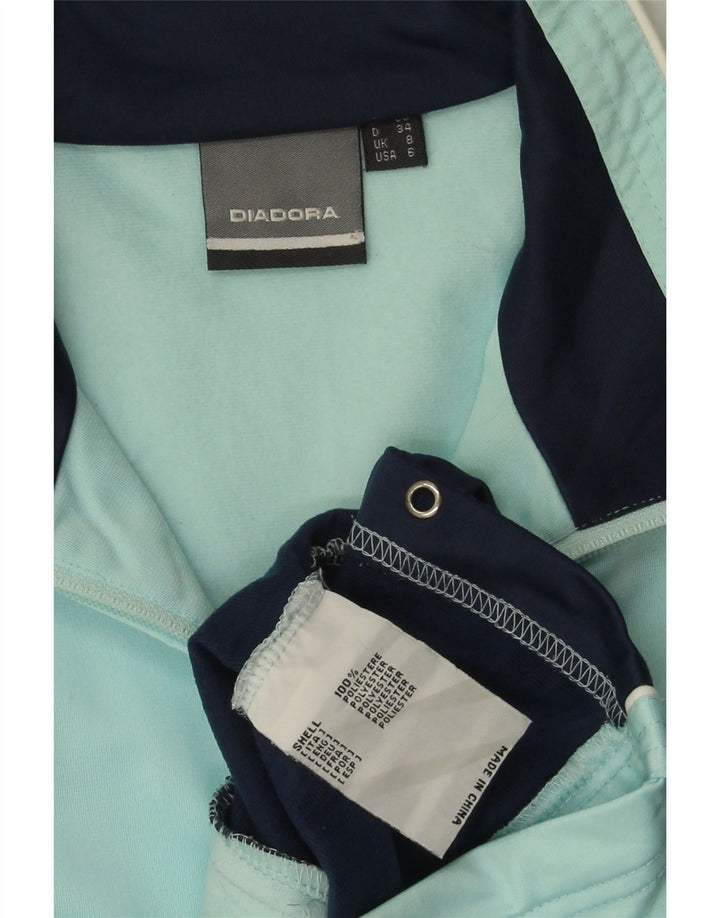 DIADORA Γυναικεία αθλητική φόρμα υπερμεγέθη Μπουφάν UK 8 Small Blue Colourblock