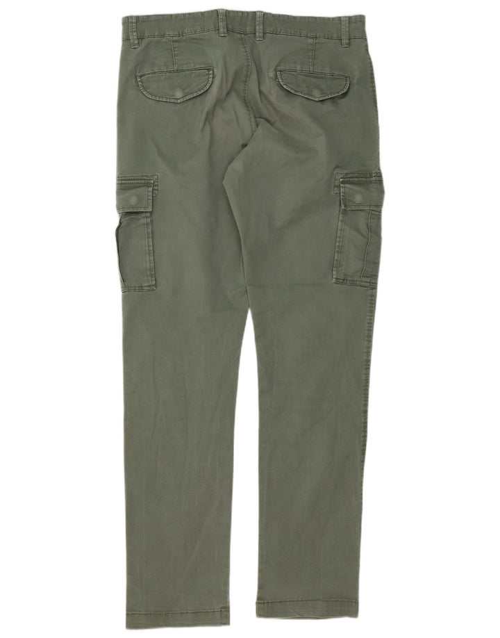 OVS Ανδρικό Slim Cargo Παντελόνι IT 48 Medium W34 L33 Πράσινο Βαμβακερό