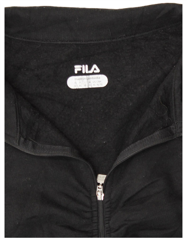 Fila Γυναικεία αθλητική φόρμα Top Jacket UK 16 Large Black