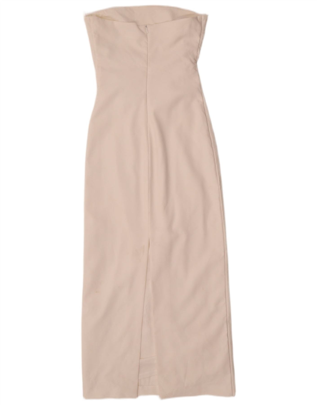Zara Γυναικείο Στράπλες Φόρεμα UK 8 Small White Polyester
