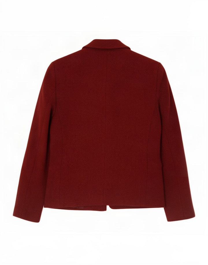 Marks & Spencer Γυναικείο μπουφάν μπλέιζερ με 4 κουμπιά UK 10 Small Burgundy