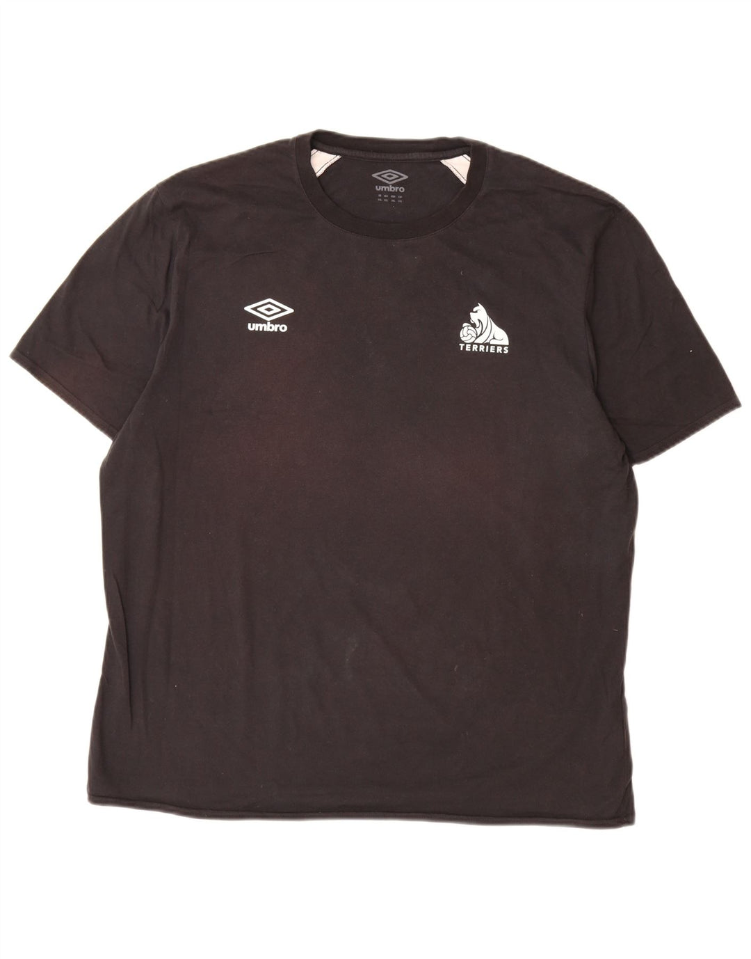 Ανδρικό γραφικό T-Shirt UMBRO Top 2XL Μαύρο Colourblock Βαμβακερό