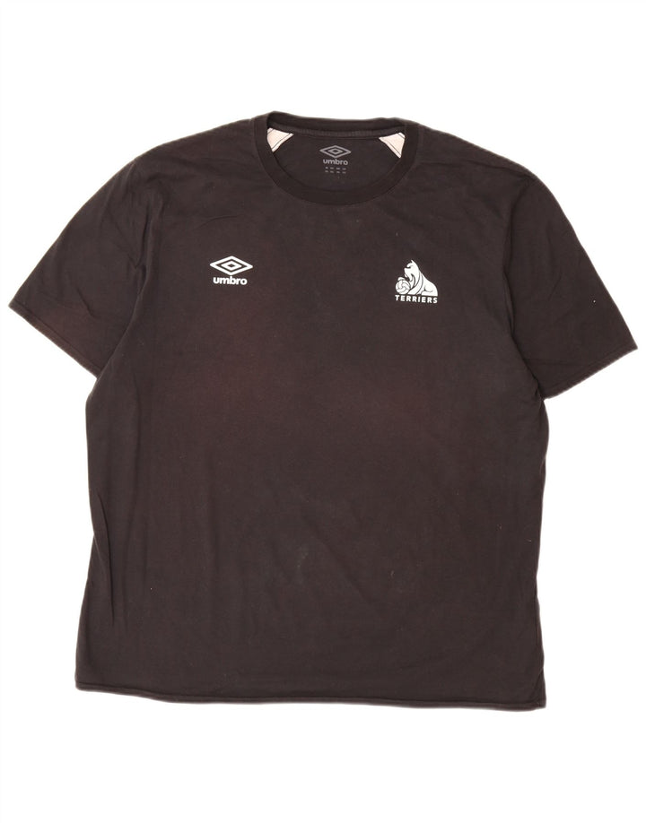 Ανδρικό γραφικό T-Shirt UMBRO Top 2XL Μαύρο Colourblock Βαμβακερό