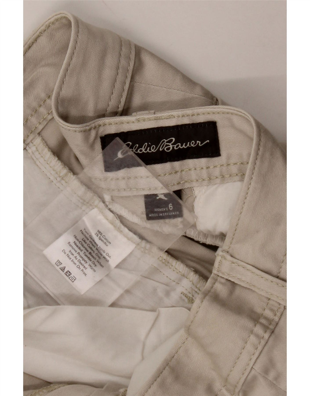 EDDIE BAUER Γυναικείο σορτς Chino US 6 Medium W30 Γκρι βαμβακερό
