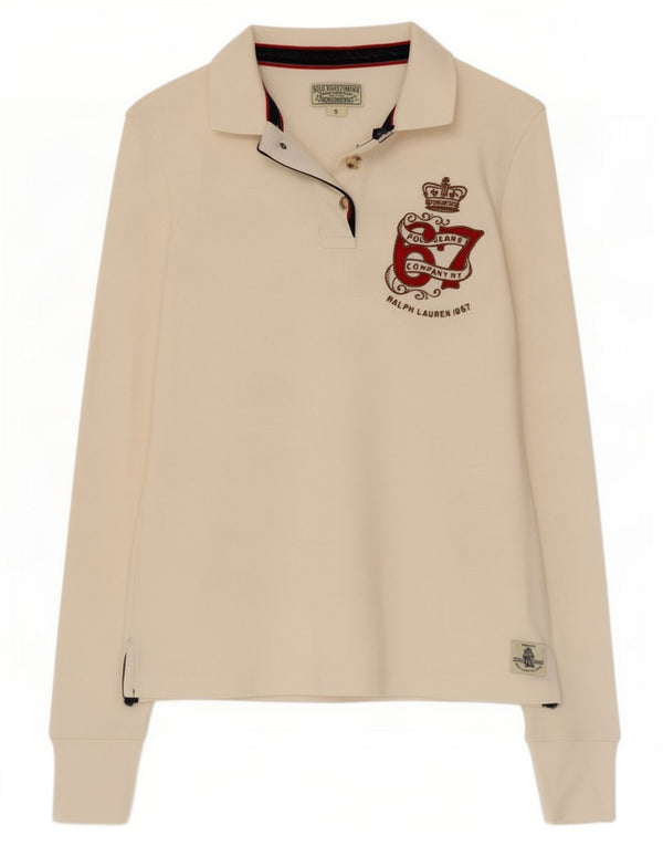 Polo Ralph Lauren Γυναικείο μακρυμάνικο μπλουζάκι πόλο UK 10 Small White