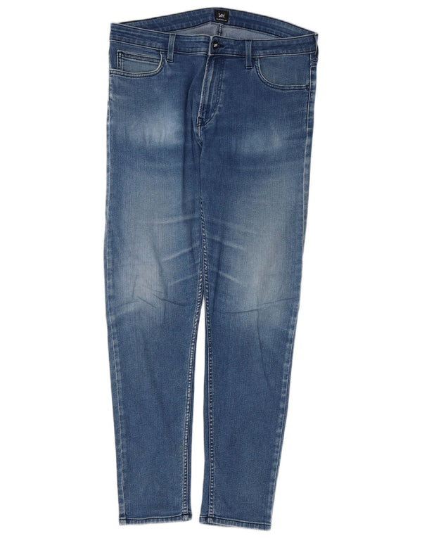Lee Womens Malone Skinny Jeans W34 L32 Μπλε βαμβακερό