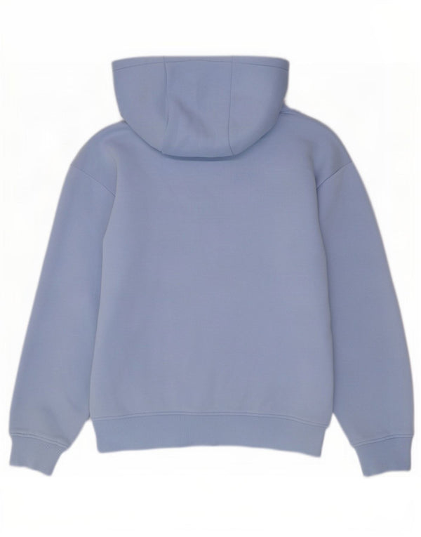 Zara Ανδρικό Hoodie Jumper Μεσαίο Μπλε Βαμβακερό