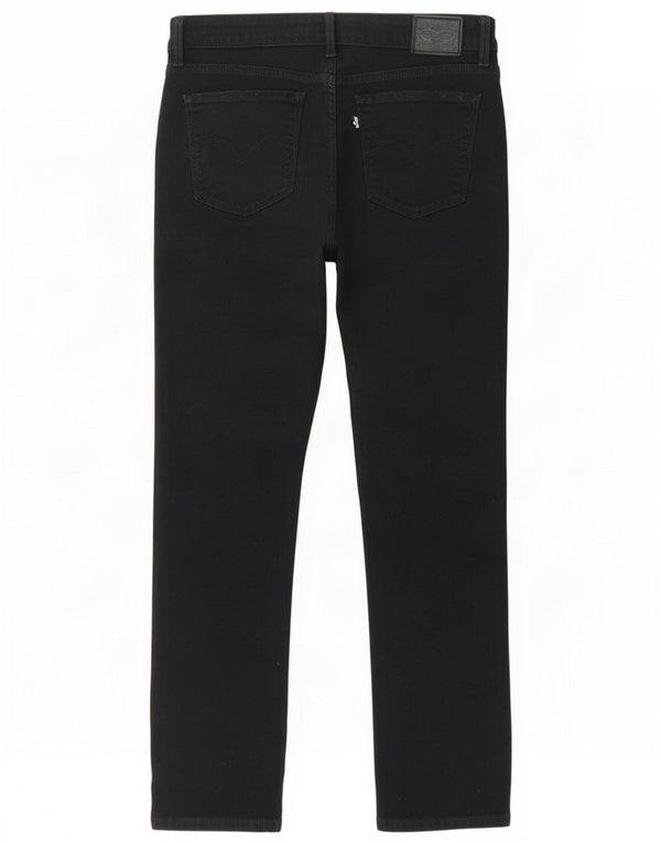 Levi's Womens 712 Slim Jeans W29 L27 Black Cotton