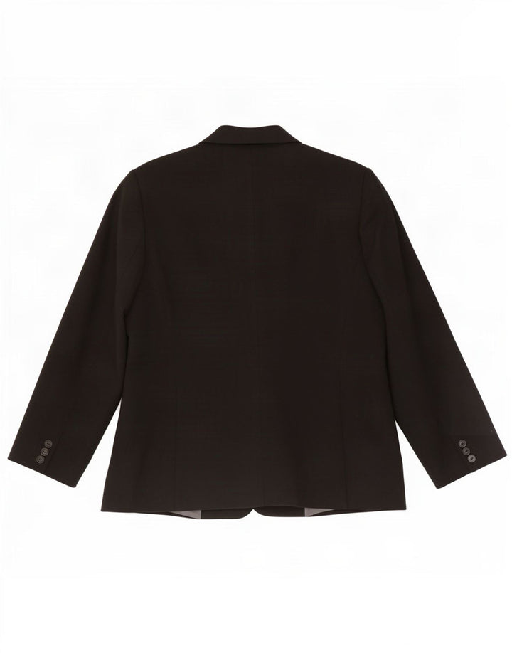 Zara Γυναικείο Μπουφάν σακάκι με 4 κουμπιά EU 46 2XL Μαύρο Πολυεστέρας
