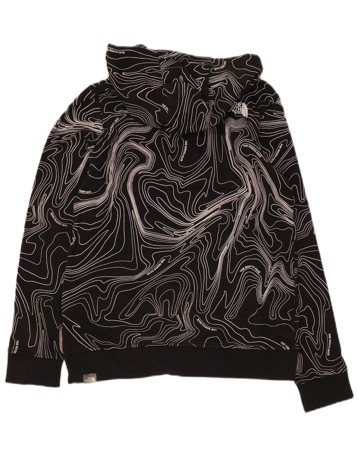 The North Face Boys Abstract Pattern Hoodie Jumper 11-12 ετών Large Black
