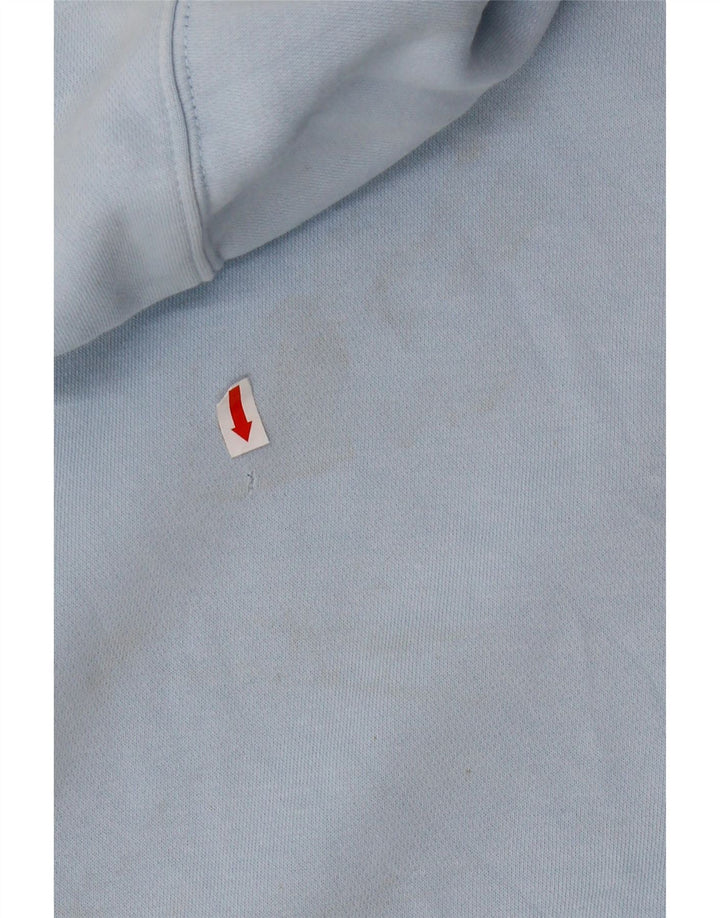 Ανδρικό μπλουζάκι με κουκούλα Nike, μικρό μπλε βαμβακερό