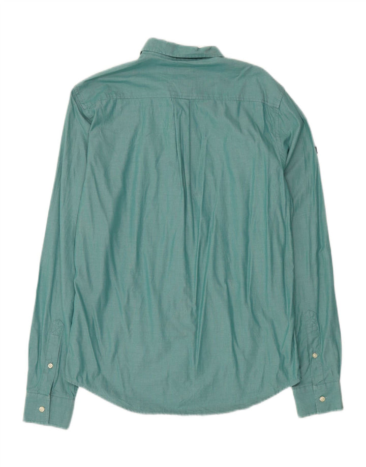 Ανδρικό πουκάμισο με κανονική εφαρμογή SUPERDRY, μικρό πράσινο βαμβακερό