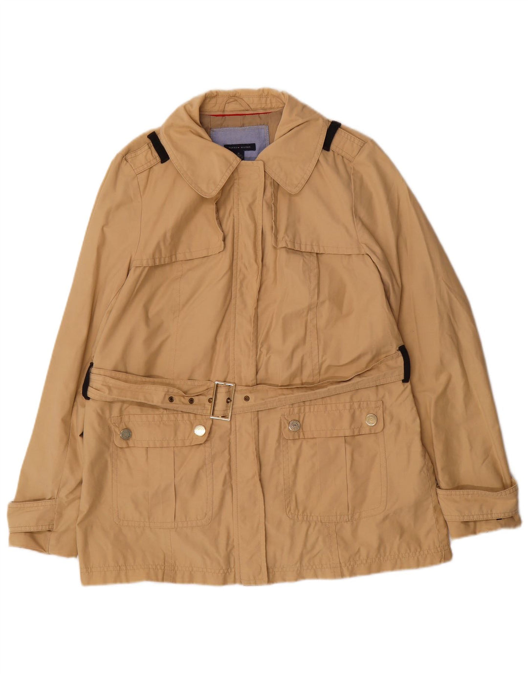 Γυναικεία καμπαρντίνα Tommy Hilfiger UK 14 Βαμβακερό μεσαίο μπεζ