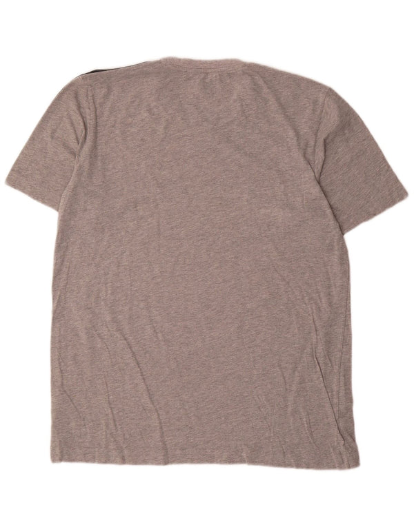 Ανδρικό T-Shirt Adidas Top Μεγάλο γκρι βαμβακερό