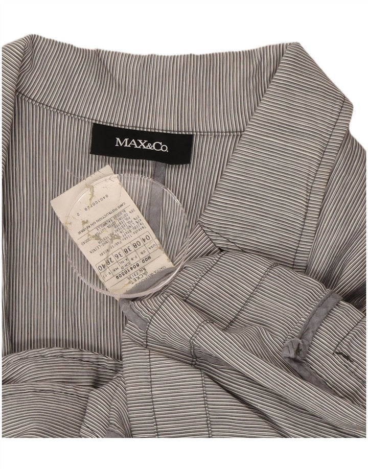 Max & Co. Γυναικείο σακάκι 3/4 μανίκι UK 8 Small Blue Pinstripe