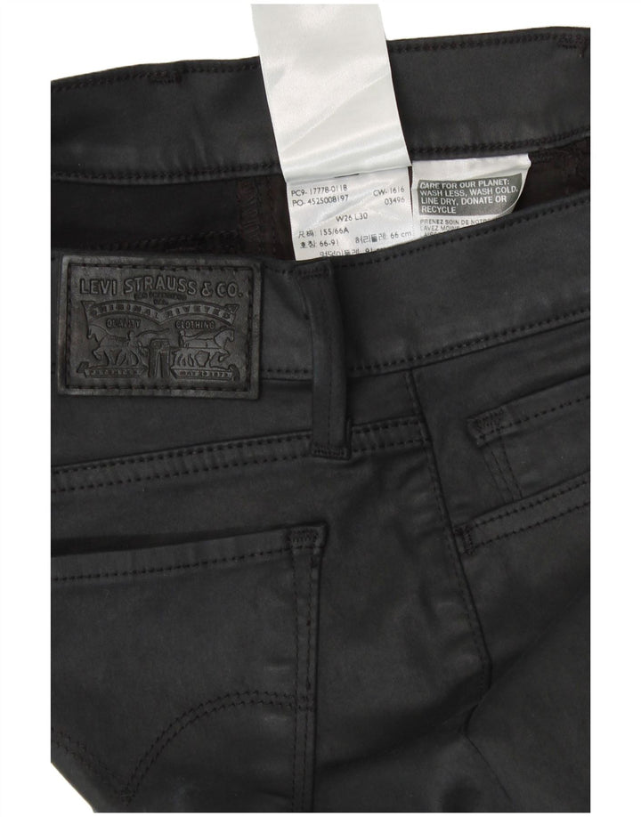 Γυναικείο Skinny Casual Παντελόνι Levi's W26 L30 Μαύρο