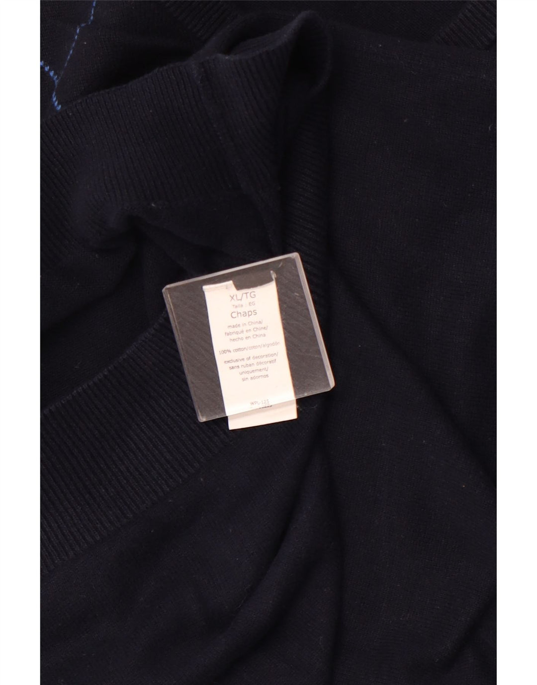 CHAPS Ανδρικό γιλέκο Tank Top XL Navy Blue Argyle/Diamond Cotton