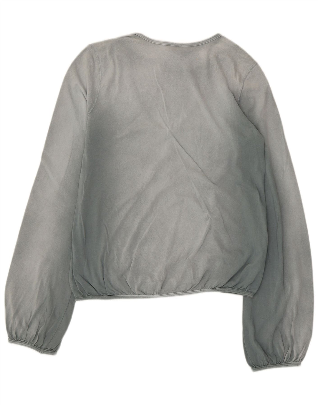 Diesel Γυναικείο Crop Μακρυμάνικο UK 14 Μεγάλο Μπλε Βαμβακερό