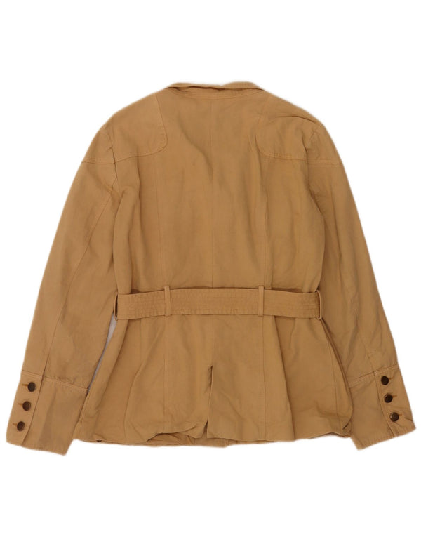 Zara Γυναικείο Utility Μπουφάν EU 42 Large Beige Βαμβακερό