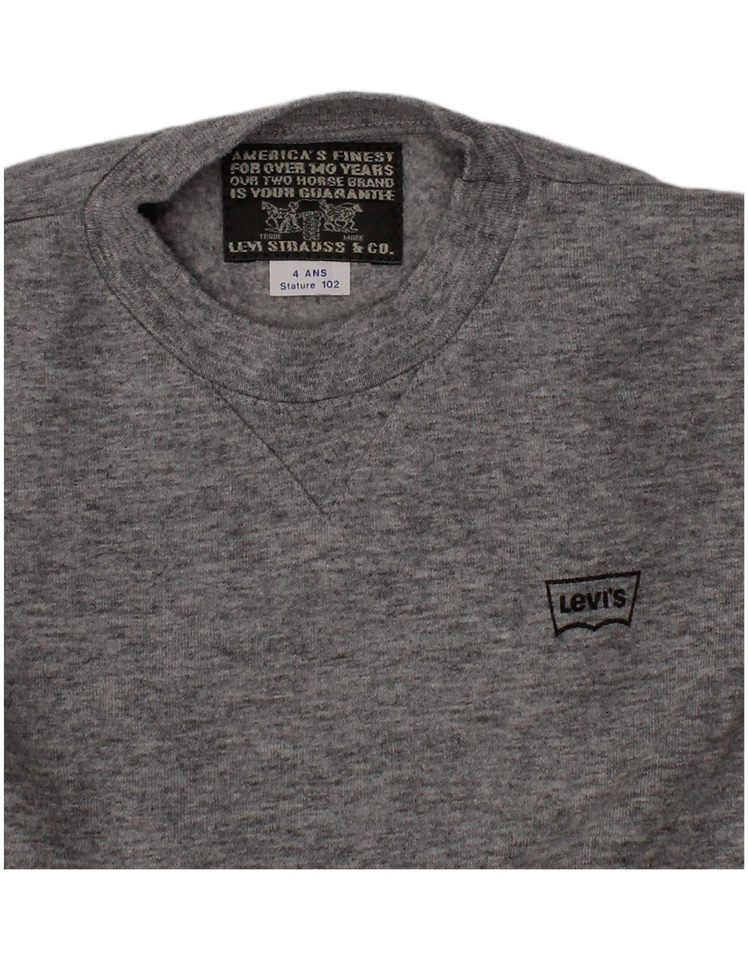 Φούτερ Levi's Boys Jumper 3-4 Years Grey Flecked