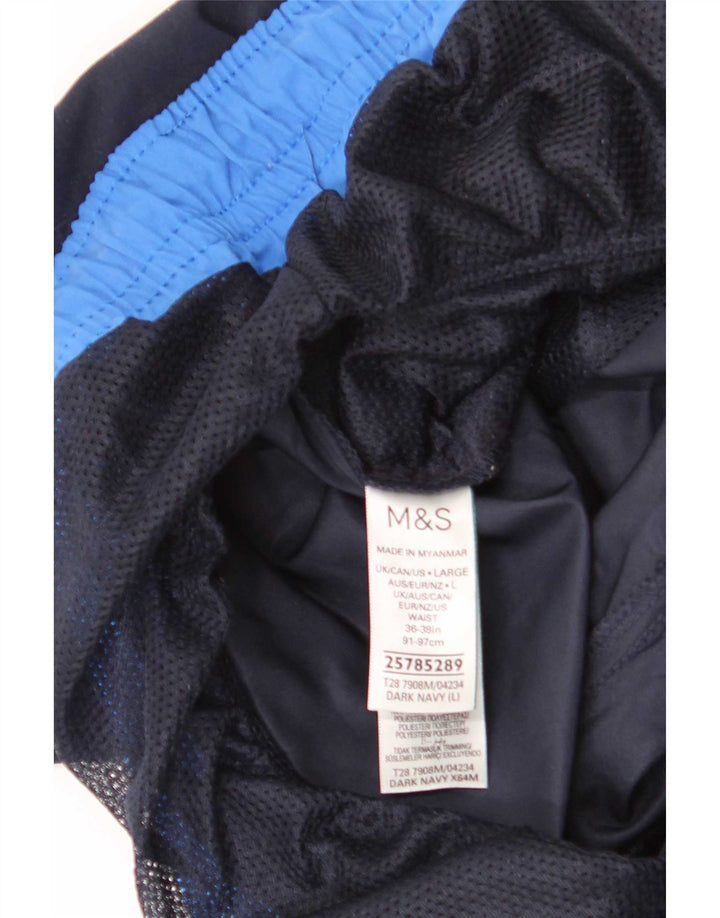 Ανδρικό σορτς κολύμβησης Marks & Spencer Μεγάλο Navy Blue Polyester