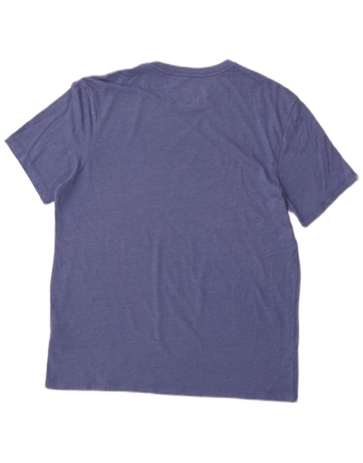 J. CREW Ανδρικό T-Shirt Top Μεσαίο Μπλε Βαμβακερό