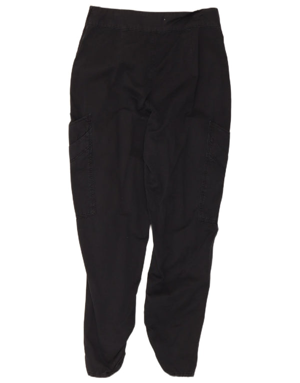 Zara Γυναικείο Ψηλόμεσο Παντελόνι Cargo EU 38 Small W28 L29 Μαύρο βαμβακερό