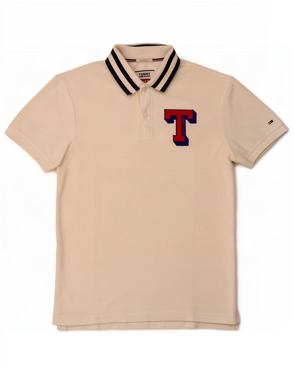 Tommy Hilfiger Ανδρικό πουκάμισο Polo Graphic Regular Fit, μεσαίο λευκό ριγέ