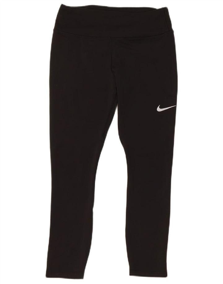 Γυναικεία κολάν Nike Dri Fit Crop UK 10 Small Black Polyester