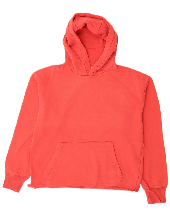 Zara Ανδρικό Hoodie Jumper Μεσαίο κόκκινο βαμβακερό