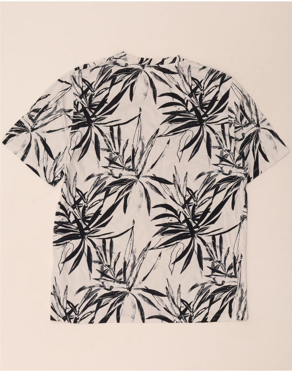 Jack & Jones Ανδρικό T-Shirt Top μεγάλο λευκό φλοράλ βαμβακερό