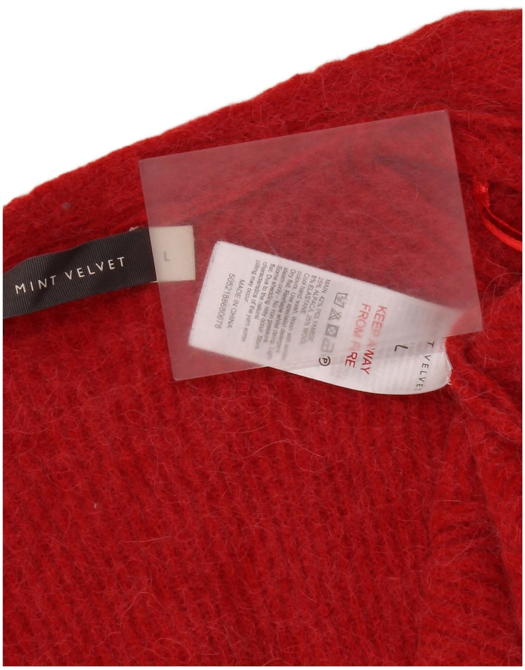 Γυναικείο ανοιχτό πουλόβερ MINT VELVET UK 16 μεγάλο κόκκινο
