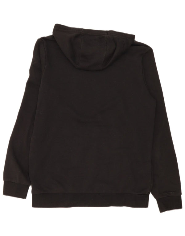 Adidas Boys Graphic Hoodie Jumper 15-16 ετών Μαύρο βαμβακερό