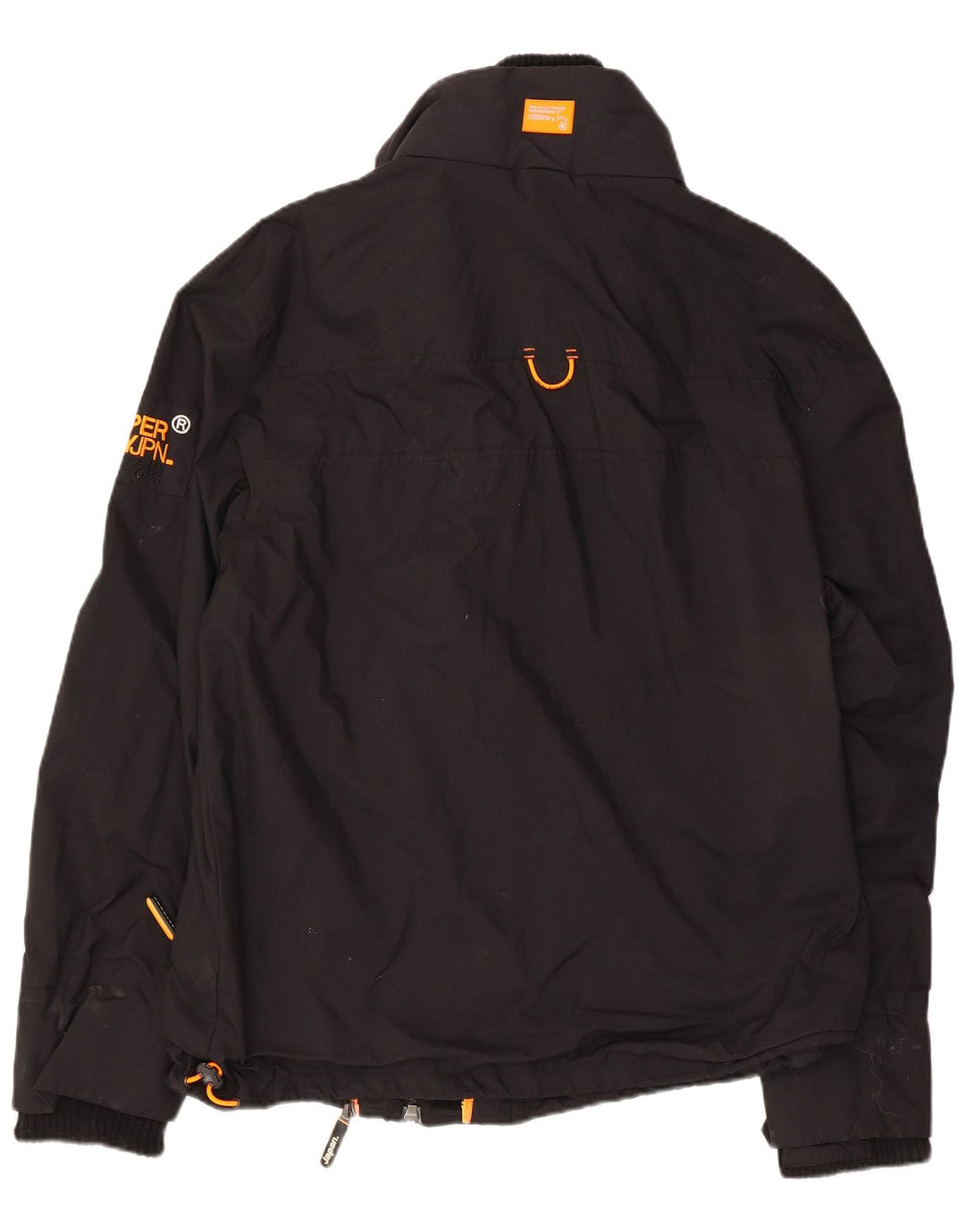 Γυναικείο μπουφάν βροχής Superdry Engineered UK 20 2XL Μαύρο νάιλον